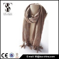 super soft 2015 Lady gilding long shawl neck coffee color 100% viscose scarf